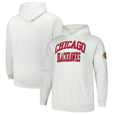 Chicago Blackhawks Fanatics Big & Tall Fleece Pullover Hoodie - Heather Gray | Fanatics on sale