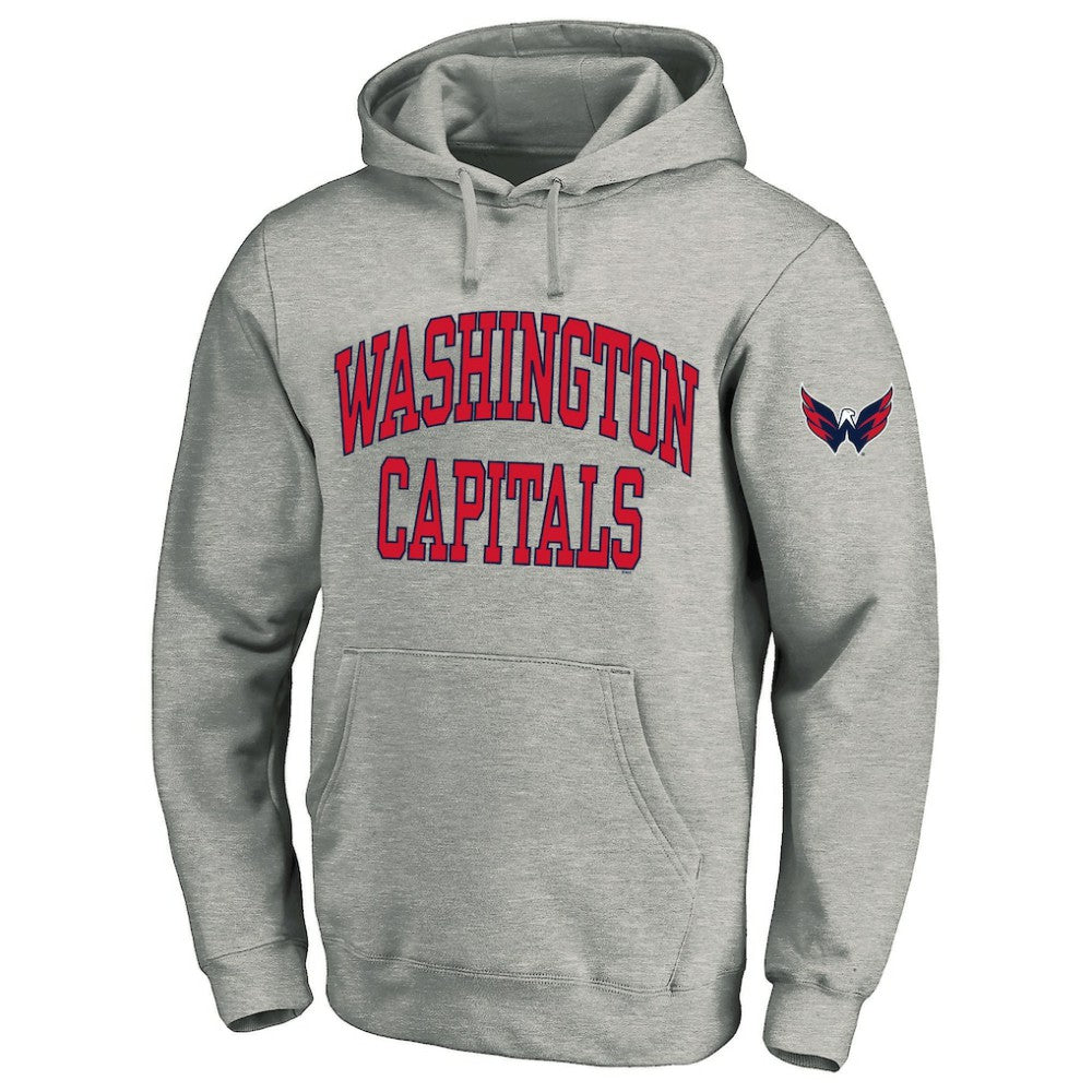 Washington Capitals Fanatics Big & Tall Fleece Pullover Hoodie - Heather Gray | Fanatics Lifestyle