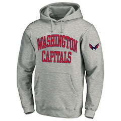 Washington Capitals Fanatics Big & Tall Fleece Pullover Hoodie - Heather Gray | Fanatics Lifestyle