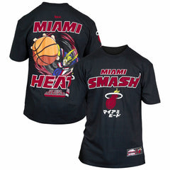 Miami Heat Hyperfly Unisex NBA x My Hero Academia All Might Smash T-Shirt Black