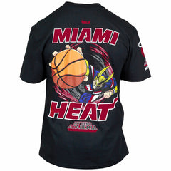 Miami Heat Hyperfly Unisex NBA x My Hero Academia All Might Smash T-Shirt Black