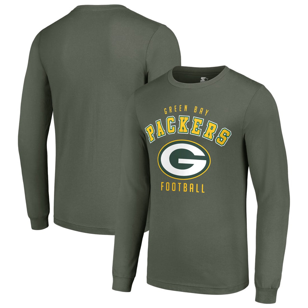 Green Bay Packers Starter Long Sleeve T-Shirt - Green - NFL