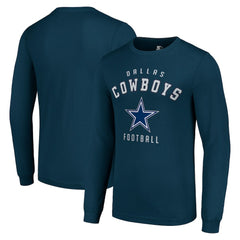 Dallas Cowboys Starter Long Sleeve T-Shirt - Navy - NFL