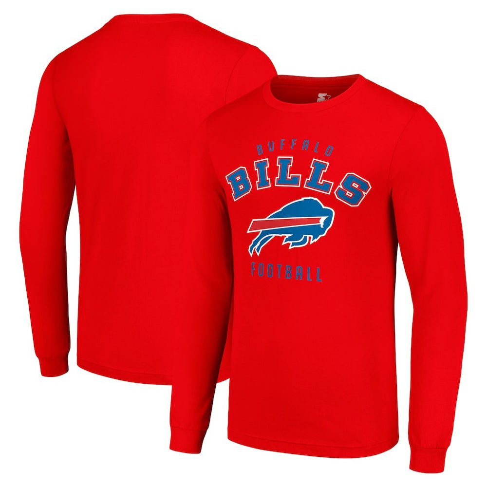 Buffalo Bills Starter Long Sleeve T-Shirt - Red - NFL