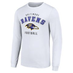 Baltimore Ravens Starter Long Sleeve T-Shirt - White - NFL