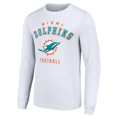 Miami Dolphins Starter Long Sleeve T-Shirt - White - NFL