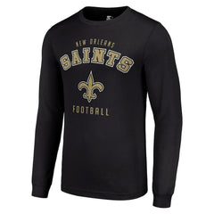 New Orleans Saints Starter Long Sleeve T-Shirt - Black - NFL