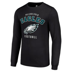 Philadelphia Eagles Starter Long Sleeve T-Shirt - Black - NFL