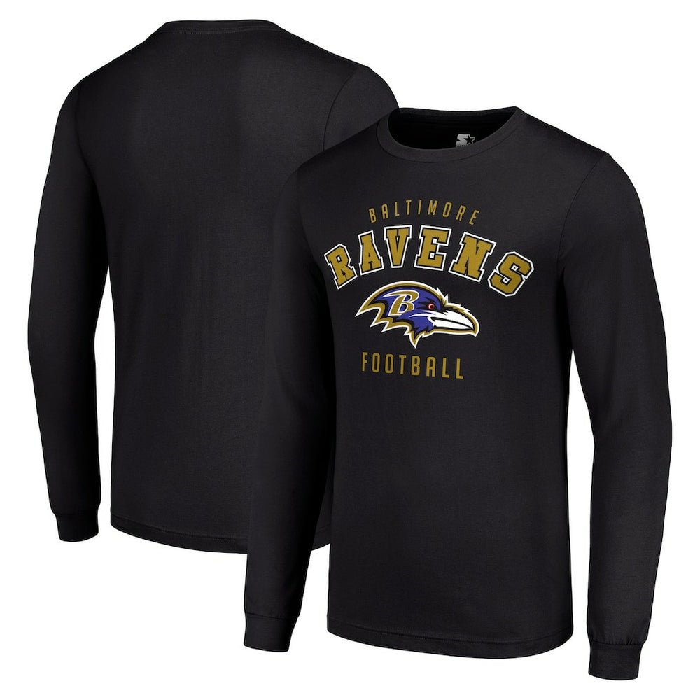 Baltimore Ravens Starter Long Sleeve T-Shirt - Black - NFL