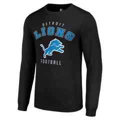 Detroit Lions Starter Long Sleeve T-Shirt - Black - NFL
