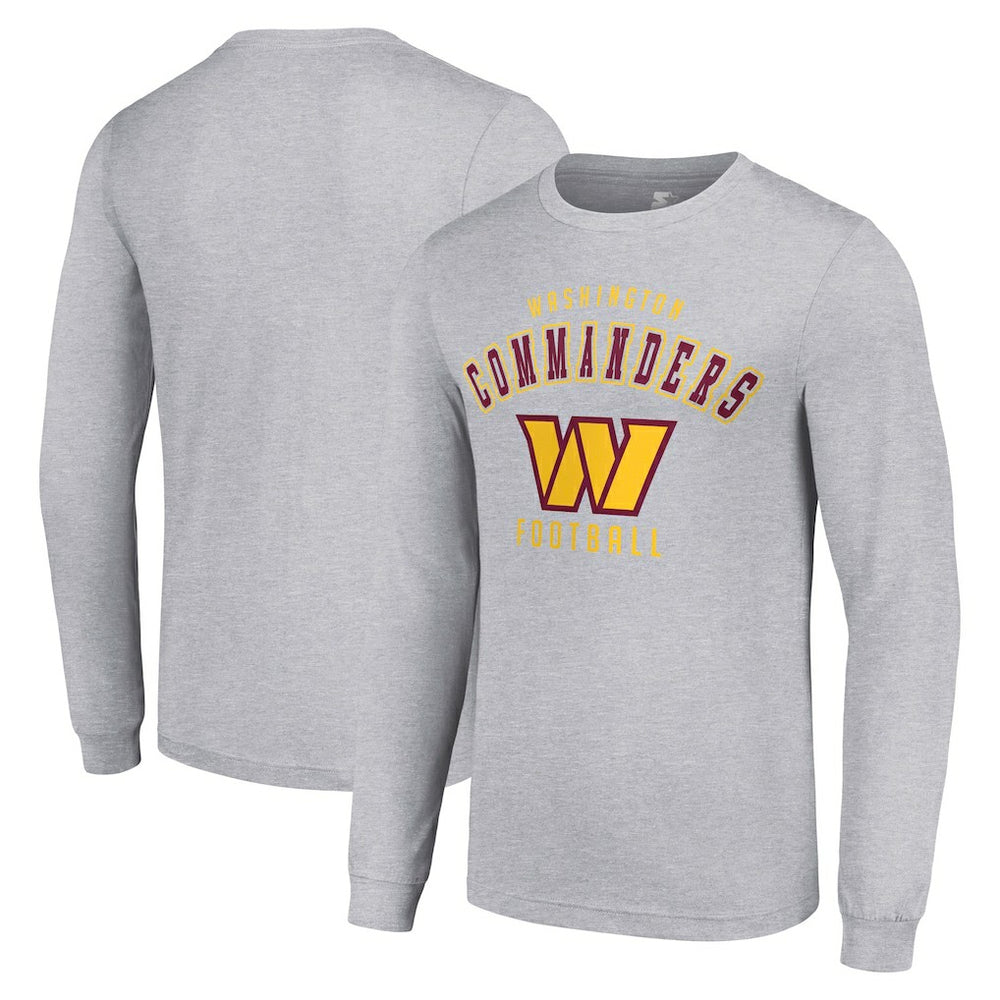 Washington Commanders Starter Long Sleeve T-Shirt - Heather Gray - NFL