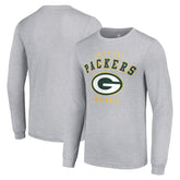 Green Bay Packers Starter Long Sleeve T-Shirt - Heather Gray - NFL
