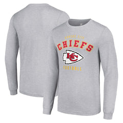 Kansas City Chiefs Starter Long Sleeve T-Shirt - Heather Gray - NFL