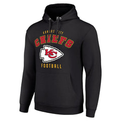 Kansas City Chiefs Starter Unisex Logo Pullover Hoodie - Black - NFL