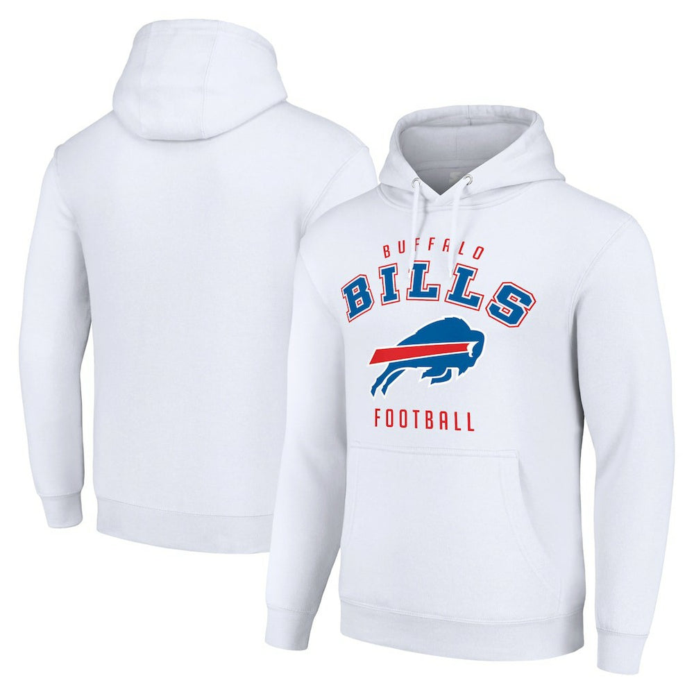 Buffalo Bills Starter Unisex Logo Pullover Hoodie - White - NFL