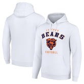 Chicago Bears Starter Unisex Logo Pullover Hoodie - White - NFL