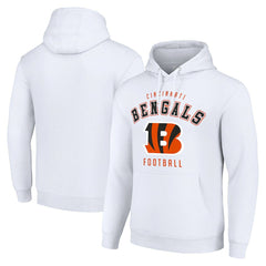Cincinnati Bengals Starter Unisex Logo Pullover Hoodie - White - NFL