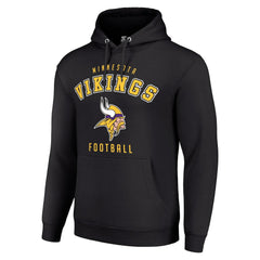 Minnesota Vikings Starter Unisex Logo Pullover Hoodie - Black - NFL