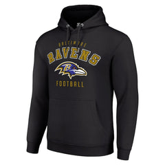 Baltimore Ravens Starter Unisex Logo Pullover Hoodie - Black - NFL