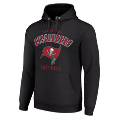 Tampa Bay Buccaneers Starter Unisex Logo Pullover Hoodie - Black - NFL