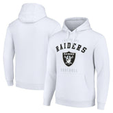 Las Vegas Raiders Starter Unisex Logo Pullover Hoodie - White - NFL