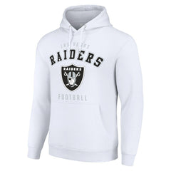 Las Vegas Raiders Starter Unisex Logo Pullover Hoodie - White - NFL