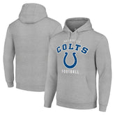 Indianapolis Colts Starter Unisex Logo Pullover Hoodie - Heather Gray - NFL