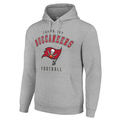 Tampa Bay Buccaneers Starter Unisex Logo Pullover Hoodie - Heather Gray - NFL