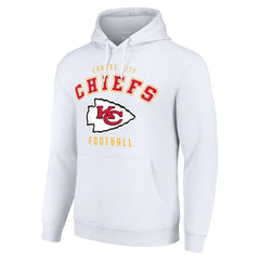 Kansas City Chiefs Starter Unisex Logo Pullover Hoodie - White - NFL