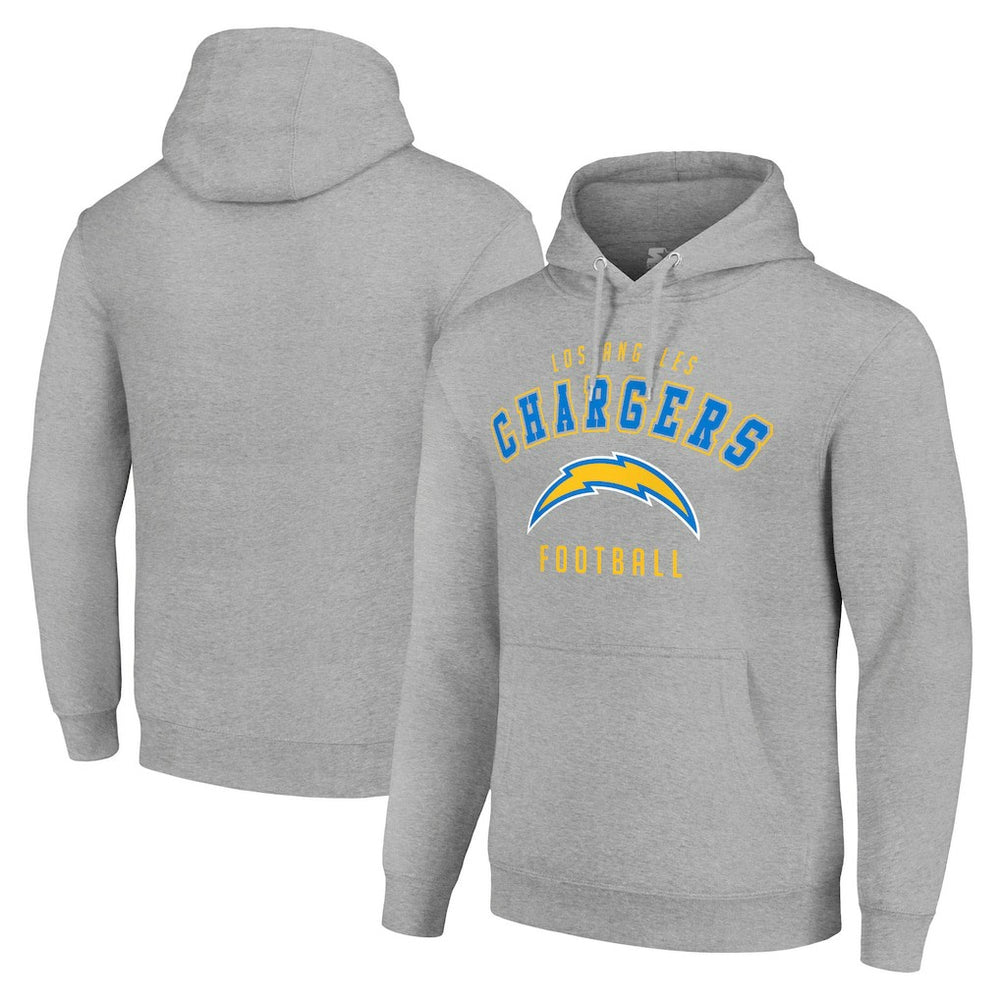 Los Angeles Chargers Starter Unisex Logo Pullover Hoodie - Heather Gray - NFL