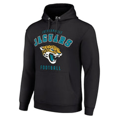 Jacksonville Jaguars Starter Unisex Logo Pullover Hoodie - Black - NFL