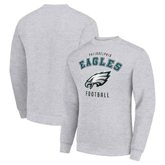 Philadelphia Eagles Starter Team Logo Pullover Sweatshirt - Heather Gray - NFL