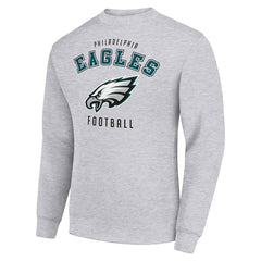 Philadelphia Eagles Starter Team Logo Pullover Sweatshirt - Heather Gray - NFL