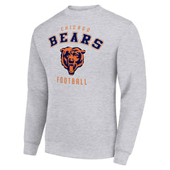 Chicago Bears Starter Team Logo Pullover Sweatshirt - Heather Gray - NFL