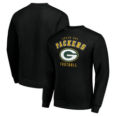 Green Bay Packers Starter Team Logo Pullover Sweatshirt - Black - NFL