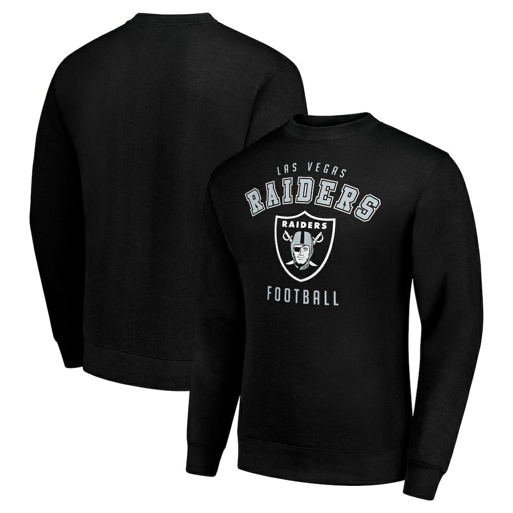 Las Vegas Raiders Starter Team Logo Pullover Sweatshirt - Black - NFL