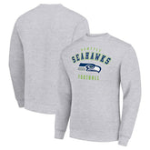 Seattle Seahawks Starter Team Logo Pullover Sweatshirt - Heather Gray - NFL