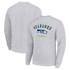 Seattle Seahawks Starter Team Logo Pullover Sweatshirt - Heather Gray - NFL
