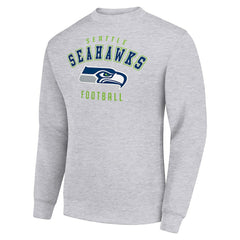 Seattle Seahawks Starter Team Logo Pullover Sweatshirt - Heather Gray - NFL