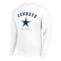 Dallas Cowboys Starter Team Logo Pullover Sweatshirt - White - NFL