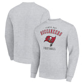 Tampa Bay Buccaneers Starter Team Logo Pullover Sweatshirt - Heather Gray - NFL