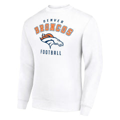 Denver Broncos Starter Team Logo Pullover Sweatshirt - White - NFL