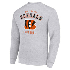 Cincinnati Bengals Starter Team Logo Pullover Sweatshirt - Heather Gray - NFL