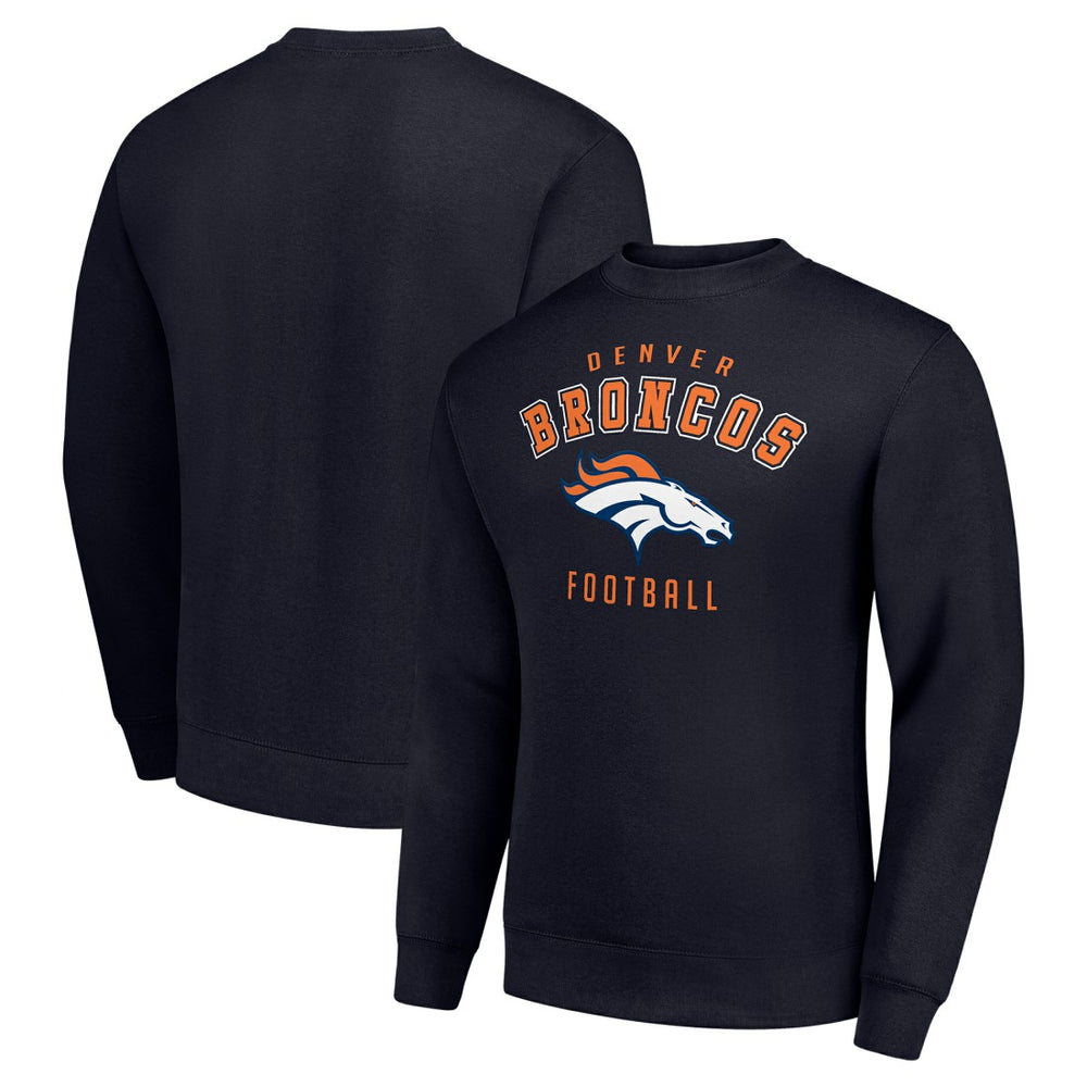 Denver Broncos Starter Team Logo Pullover Sweatshirt - Navy - NFL