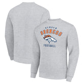 Denver Broncos Starter Team Logo Pullover Sweatshirt - Heather Gray - NFL