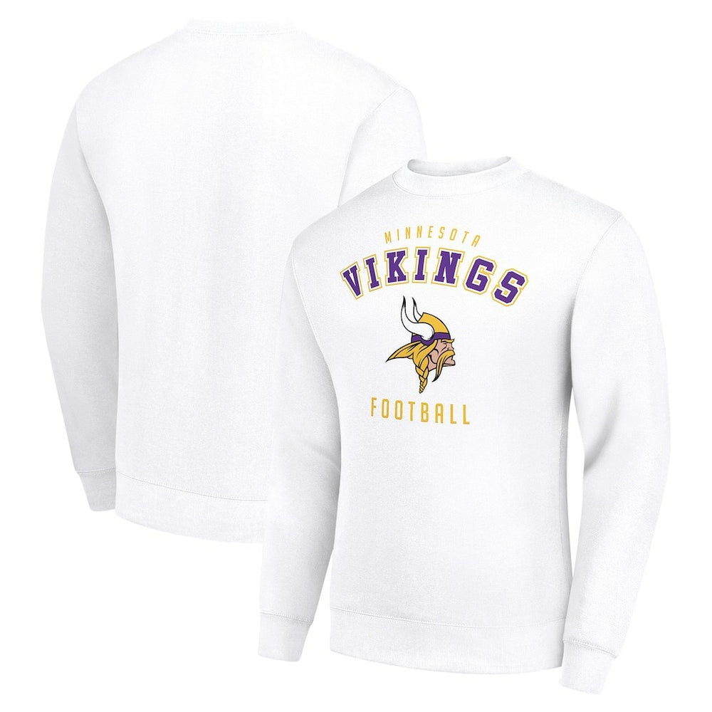 Minnesota Vikings Starter Team Logo Pullover Sweatshirt - White - NFL
