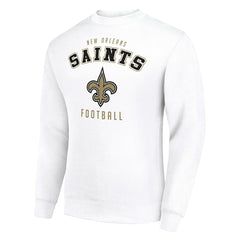New Orleans Saints Starter Team Logo Pullover Sweatshirt - White - NFL