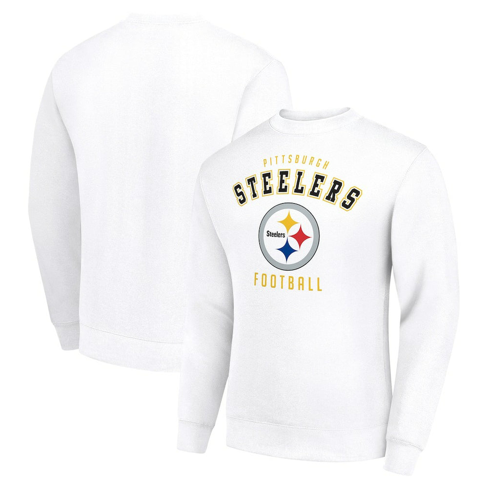 Pittsburgh Steelers Starter Team Logo Pullover Sweatshirt - White - NFL