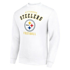 Pittsburgh Steelers Starter Team Logo Pullover Sweatshirt - White - NFL