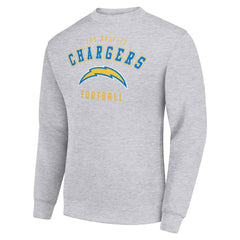 Los Angeles Chargers Starter Team Logo Pullover Sweatshirt - Heather Gray - NFL